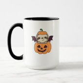 Sloth Halloween Pumpkin Bat Costume Tasse (Links)