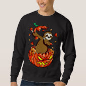 Sloth Halloween Pumpkin Sweatshirt (Vorderseite)