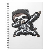 Sloth Halloween Skeleton Kids Women Men Sloth Clas Notizblock (Vorderseite)