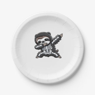 Sloth Halloween Skeleton Kids Women Men Sloth Clas Pappteller