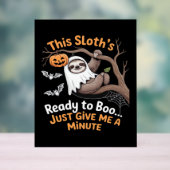 Sloth Halloween Sloths Niedlich Bat Vampire Essent Acrylschild (Neutral)