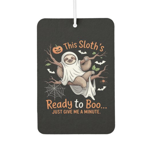 Sloth Halloween Sloths Niedlich Bat Vampire Essent Autolufterfrischer (Vorderseite)