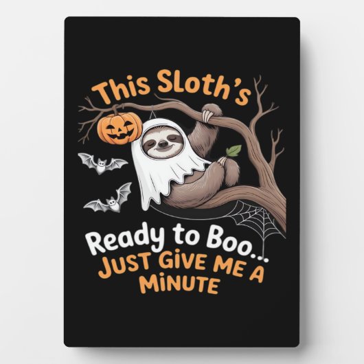 Sloth Halloween Sloths Niedlich Bat Vampire Essent Fotoplatte (Vorderseite)