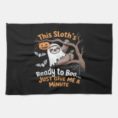 Sloth Halloween Sloths Niedlich Bat Vampire Essent Geschirrtuch (Horizontal)