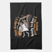 Sloth Halloween Sloths Niedlich Bat Vampire Essent Geschirrtuch (Vertikal)