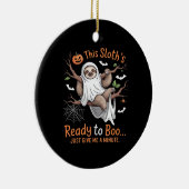 Sloth Halloween Sloths Niedlich Bat Vampire Essent Keramik Ornament (Rechts)