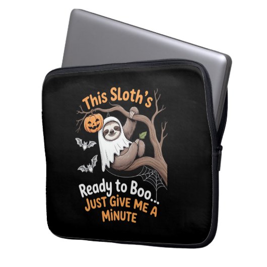 Sloth Halloween Sloths Niedlich Bat Vampire Essent Laptopschutzhülle (Vorderseite Links)