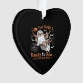 Sloth Halloween Sloths Niedlich Bat Vampire Essent Ornament (Vorderseite)