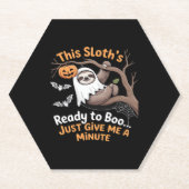 Sloth Halloween Sloths Niedlich Bat Vampire Essent Untersetzer (Vorderseite)