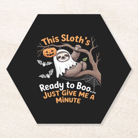 Sloth Halloween Sloths Niedlich Bat Vampire Essent Untersetzer (Vorderseite)