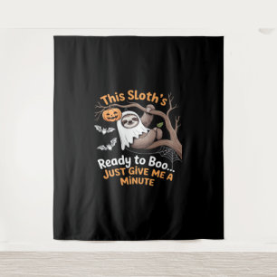 Sloth Halloween Sloths Niedlich Bat Vampire Essent Wandteppich