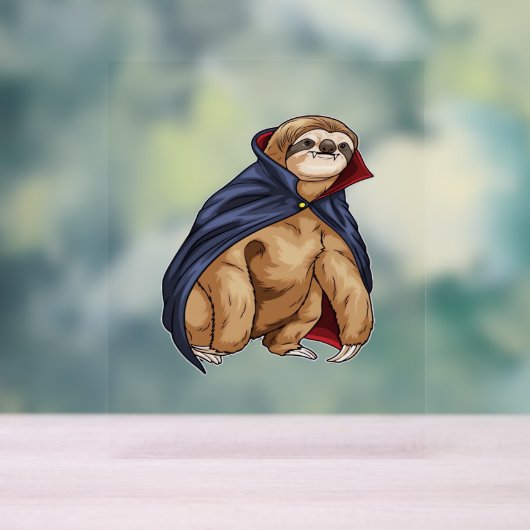 Sloth Halloween Vampire Classic T - Shirt Acrylschild (Neutral)