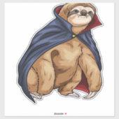 Sloth Halloween Vampire Classic T - Shirt Aufkleber (Blatt)