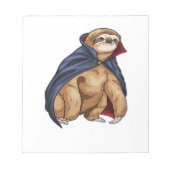 Sloth Halloween Vampire Classic T-Shirt Notizblock (Vorderseite)