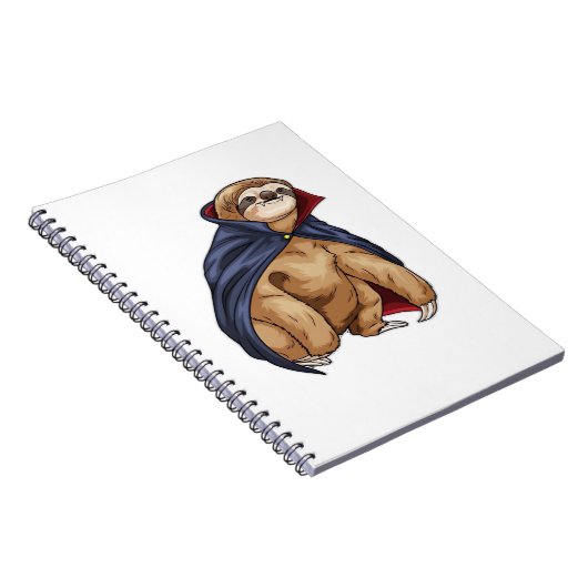 Sloth Halloween Vampire Classic T - Shirt Notizblock (Rechte Seite)