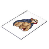 Sloth Halloween Vampire Classic T - Shirt Notizblock (Linke Seite)