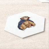 Sloth Halloween Vampire Classic T - Shirt Untersetzer (angewinkelt)