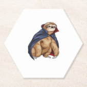 Sloth Halloween Vampire Classic T - Shirt Untersetzer (Vorderseite)