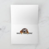 Sloth Hand Gitarrist Birthday Card Karte (Innenseite)