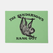 Sloth Hang Out-Vorlage Fußmatte (Vorderseite)