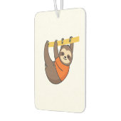 Sloth Hanging on Branch with Orange Autolufterfrischer (Links)