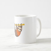 Sloth Hanging on Branch with Orange Kaffeetasse (VorderseiteRechts)
