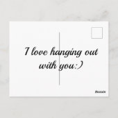 Sloth Hanging Out Edinburgh Zoo Denken Sie an Sie Postkarte (Rückseite)