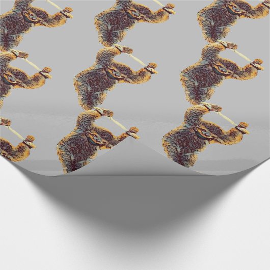 Sloth Hangout Thunder_Cove Geschenkpapier (Ecke)