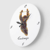 Sloth Hangout Thunder_Cove Große Wanduhr (Winkel)