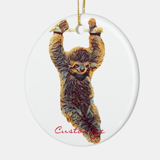 Sloth Hangout Thunder_Cove Keramik Ornament (Links)