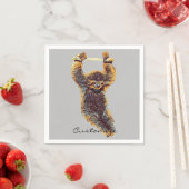 Sloth Hangout Thunder_Cove Serviette (Beispiel)