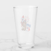 Sloth Happy 4th Rocket Fireworks USA Glas (Rückseite)