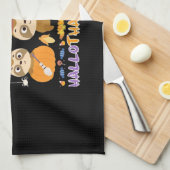 Sloth Happy Hallothanksmas Funny Halloween Thanksg Geschirrtuch (Viertel Falte)