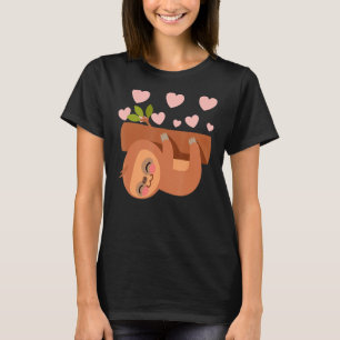 Sloth Hearts Mothers Day Süße Tier Mama Mama Momm T-Shirt
