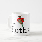 Sloth-Herz-Tasse Kaffeetasse (Vorderseite Links)