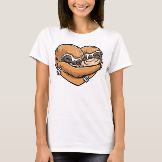 Sloth-Herz-Valentinstag-T-Shirt Geschenk für T-Shirt