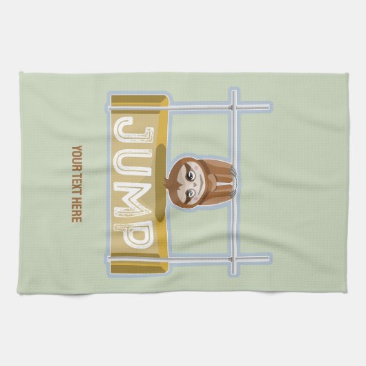 Sloth High Jump Geschirrtuch (Horizontal)