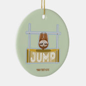 Sloth High Jump Keramik Ornament (Rechts)