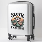 Sloth Hiking Squad Funny Camping Aufkleber (Koffer)