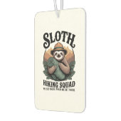 Sloth Hiking Squad Funny Camping Autolufterfrischer (Links)