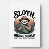 Sloth Hiking Squad Funny Camping Fotoplatte (Vorderseite)