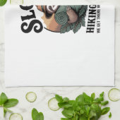 Sloth Hiking Squad Funny Camping Geschirrtuch (Gefaltet)