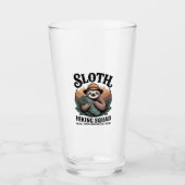 Sloth Hiking Squad Funny Camping Glas (Vorderseite)