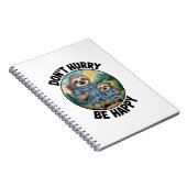 Sloth Hiking Team Don't Hurry Be Happy Enjoy the J Notizblock (Rechte Seite)