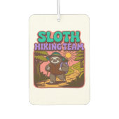 Sloth Hiking Team Oversized T-Shirt Autolufterfrischer (Vorderseite)