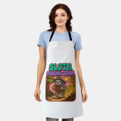 Sloth Hiking Team Oversized T-Shirt Schürze (Getragen)