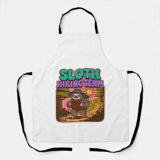 Sloth Hiking Team Oversized T-Shirt Schürze