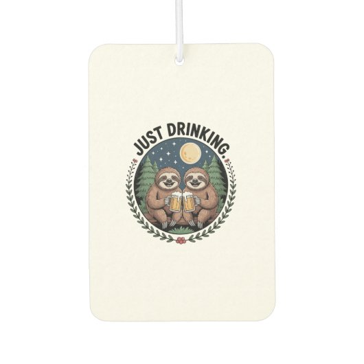 Sloth Hiking with Drinking Team Autolufterfrischer (Vorderseite)