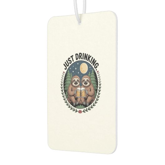 Sloth Hiking with Drinking Team Autolufterfrischer (Links)