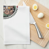 Sloth Hiking with Drinking Team Geschirrtuch (Viertel Falte)